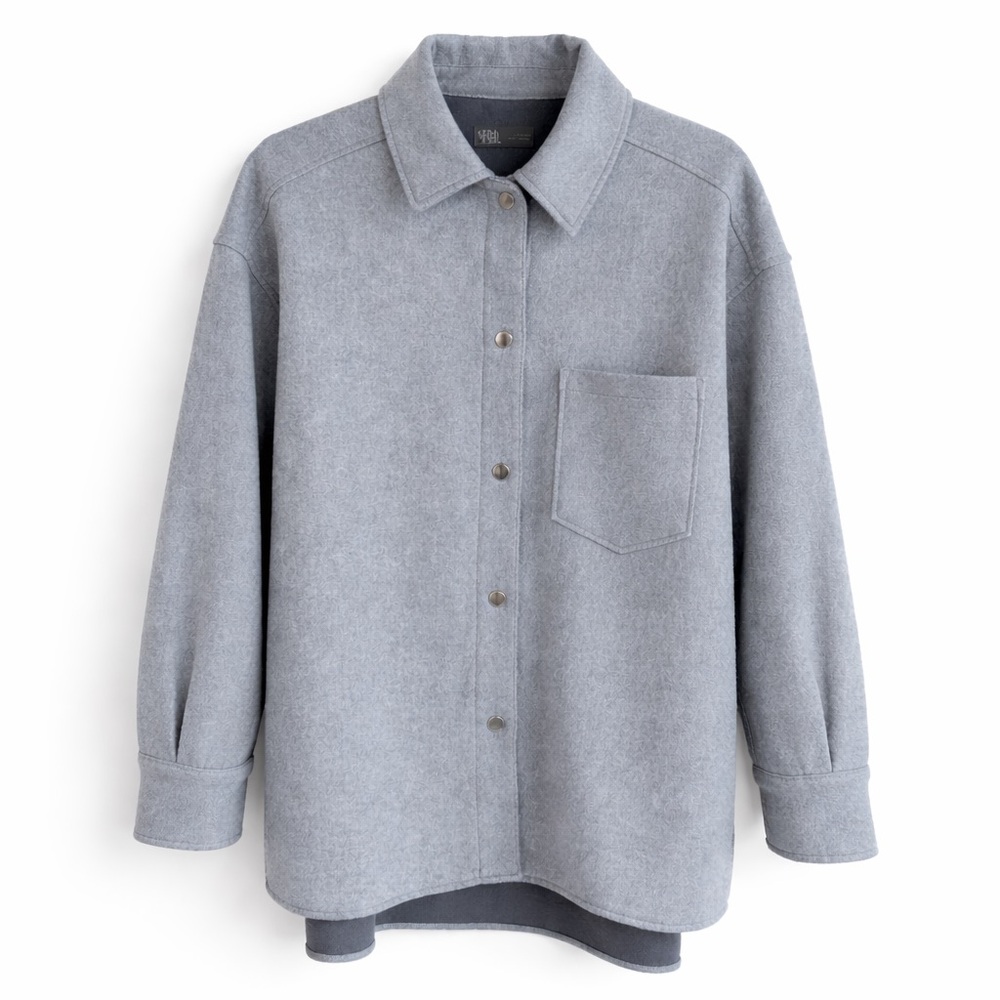 ZARA Shacket Overshirt Jacket Longline Small | Minimalist Layering Piece